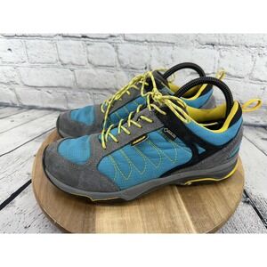 Asolo Suede Sword GTX‎ Teal Gray Vibram Low Hiking Shoes Women's Size 8.5